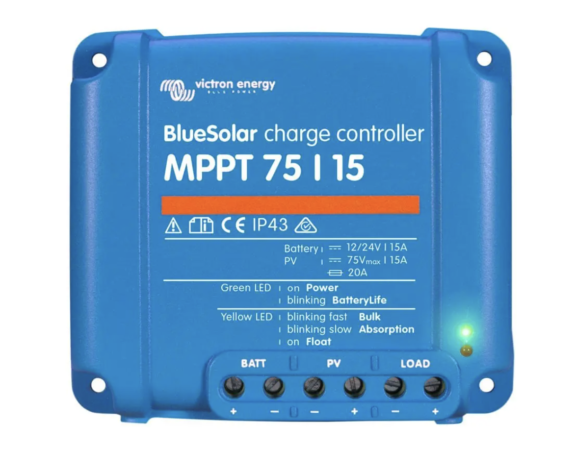 Picture of VICTRON 15A 12/24V BLUESOLAR CHARGE CONTROLLER MPPT 75/15 (SCC010015050R)